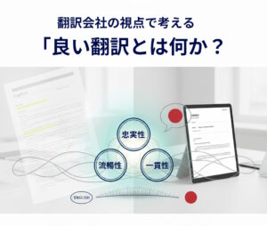 良い翻訳とは何か？翻訳会社の視点で考える