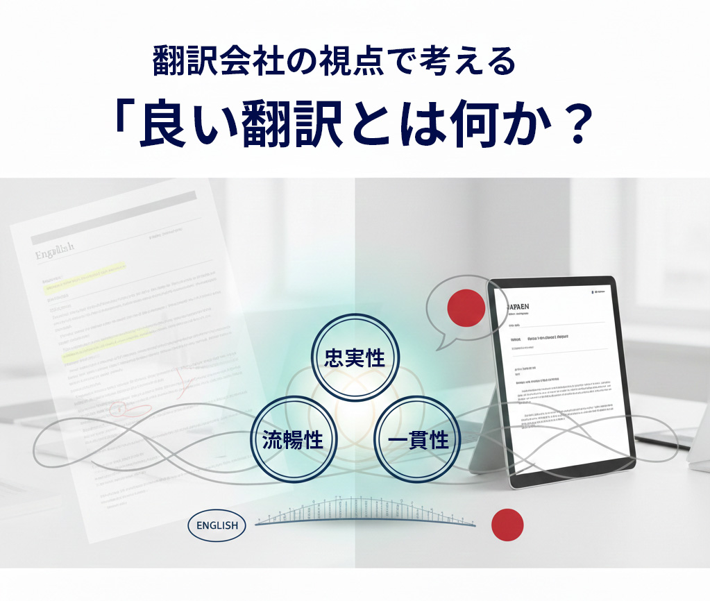 良い翻訳とは何か？翻訳会社の視点で考える