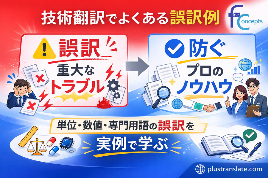 技術翻訳でよくある誤訳例と防ぎ方 - 単位・数値・専門用語の誤訳を実例で学ぶ